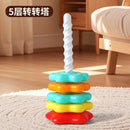 Brinquedo Montessori Torre Arco-Íris Giratória para Bebês