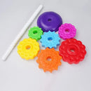 Brinquedo Montessori Torre Arco-Íris Giratória para Bebês