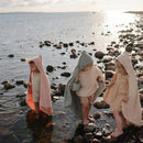 Roupão de banho infantil 80*80cm com capuz