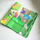 Tapete de Atividades para Bebês com Estampa de Animais em Ambos os Lados