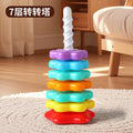 Brinquedo Montessori Torre Arco-Íris Giratória para Bebês