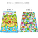 Tapete de Atividades para Bebês com Estampa de Animais em Ambos os Lados