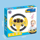 Volante de brinquedo infantil com simulação de brilho